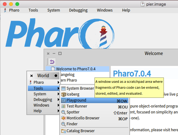 pier.image Tools -> Playground