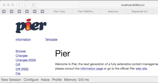 New Session Configure Halos Profile Memory