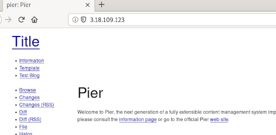Pier up with no CSS
