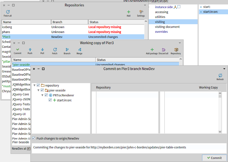 Commit on Pier3 branch NewDev