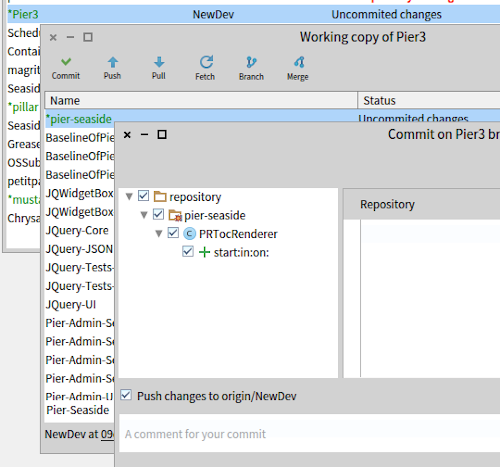 A comment for your commit.
